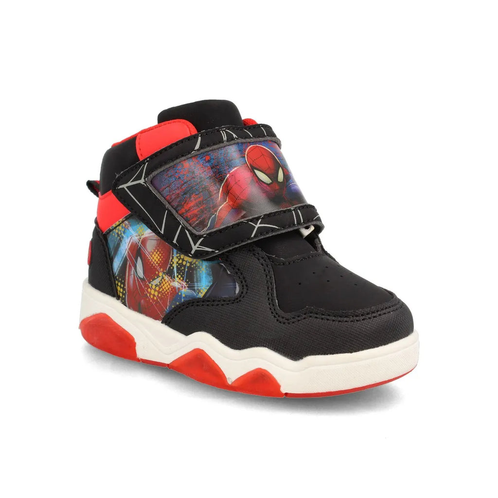 Zapatilla Niño Bubble gummers SpiderMan Negro-Rojo