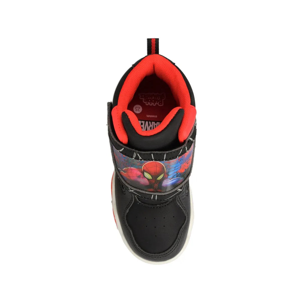 Zapatilla Niño Bubble gummers SpiderMan Negro-Rojo