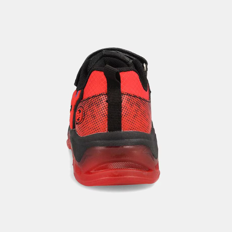 Zapatillas Infantiles Bubblegummers Spider-Man 3 con Luces Negro/Rojo