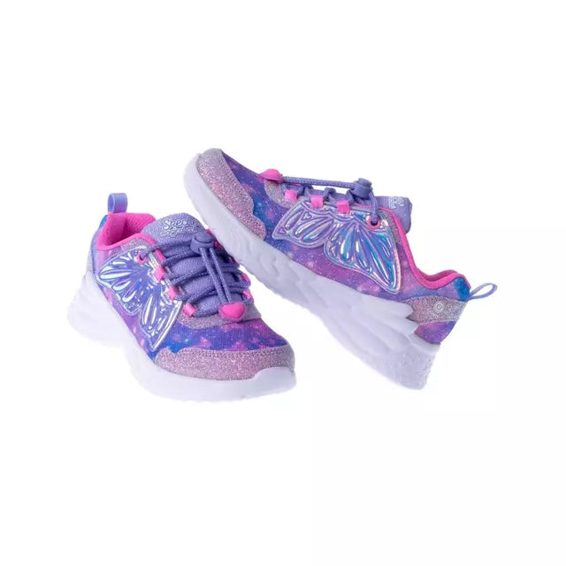 Zapatillas Infantiles Skechers Dream Racer Wing Brites Mariposa Rosado/Lila