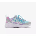 Zapatillas Infantiles Skechers S-Lights Dream Racer con Luces Celeste/Lila