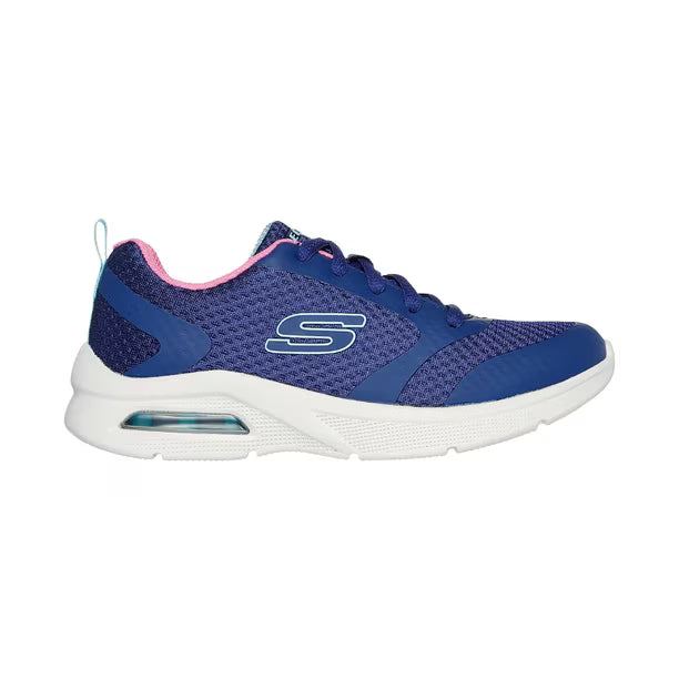 Zapatillas Infantiles Skechers Microspec Max con Skech-Air Azul/Rosado