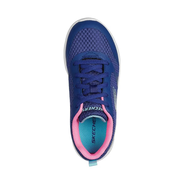 Zapatillas Infantiles Skechers Microspec Max con Skech-Air Azul/Rosado