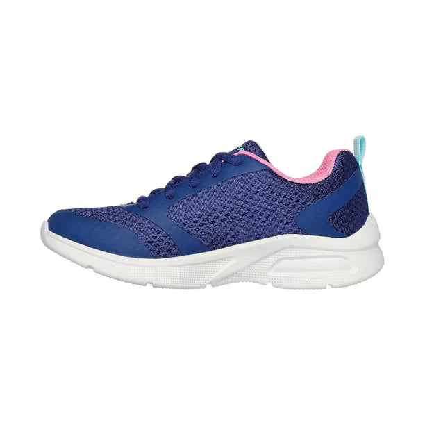 Zapatillas Infantiles Skechers Microspec Max con Skech-Air Azul/Rosado