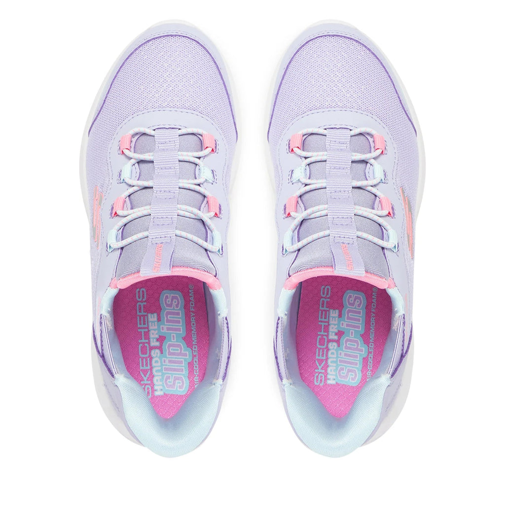 Zapatillas Infantiles Skechers Bounder Simple Cute Slip-ins Violeta