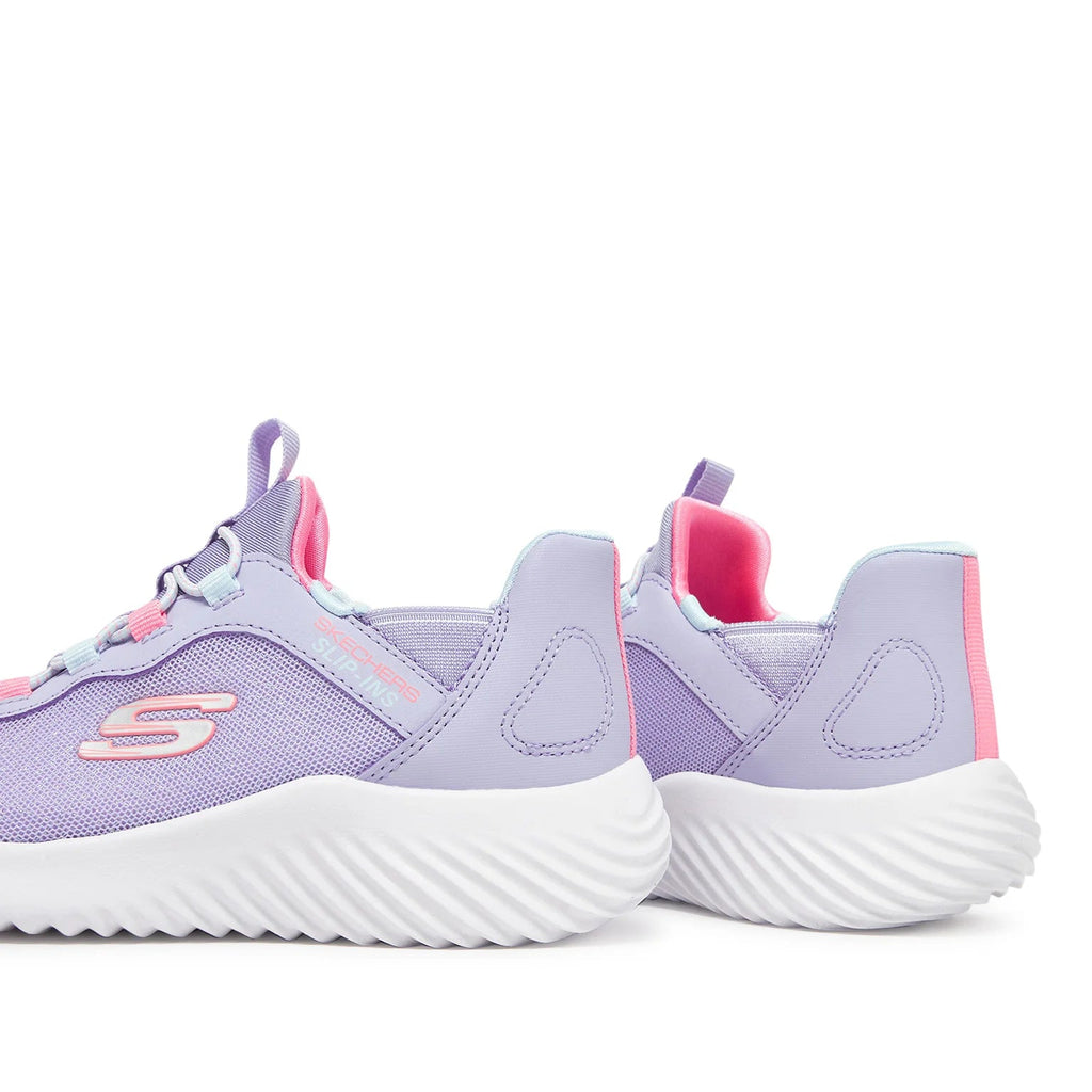 Zapatillas Infantiles Skechers Bounder Simple Cute Slip-ins Violeta