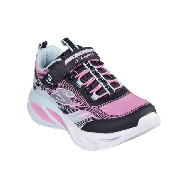 Zapatillas Infantiles Skechers Cosmic Glow con Luces Rosado/Negro