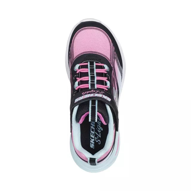 Zapatillas Infantiles Skechers Cosmic Glow con Luces Rosado/Negro