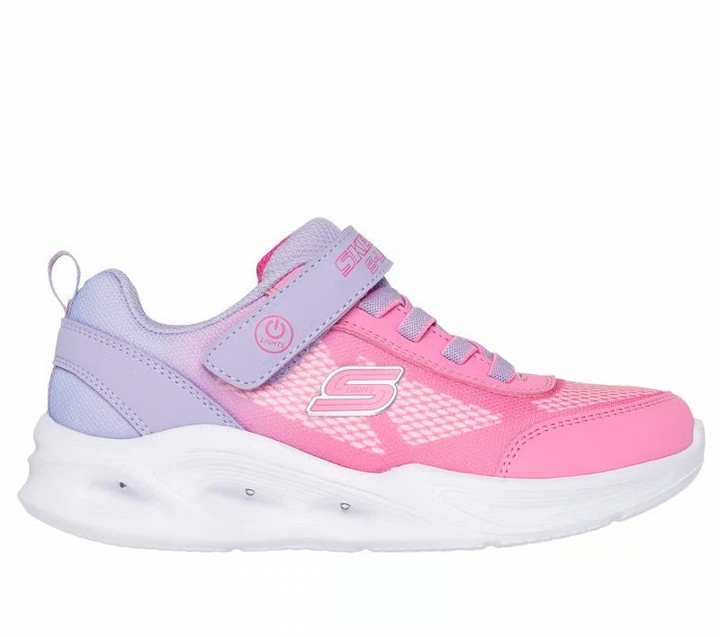 Zapatillas Infantiles Skechers Sola Glow con Luces Lila/Rosado