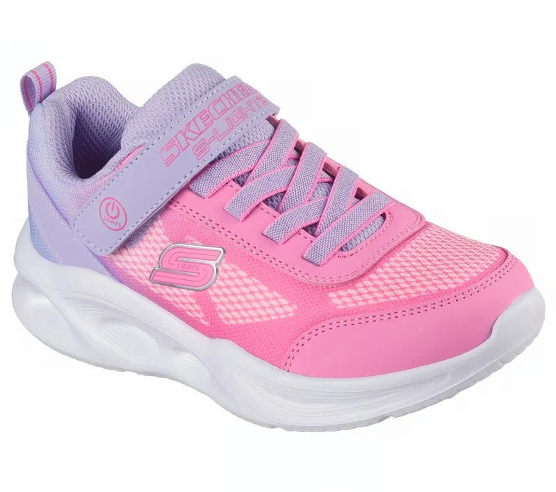 Zapatillas Infantiles Skechers Sola Glow con Luces Lila/Rosado
