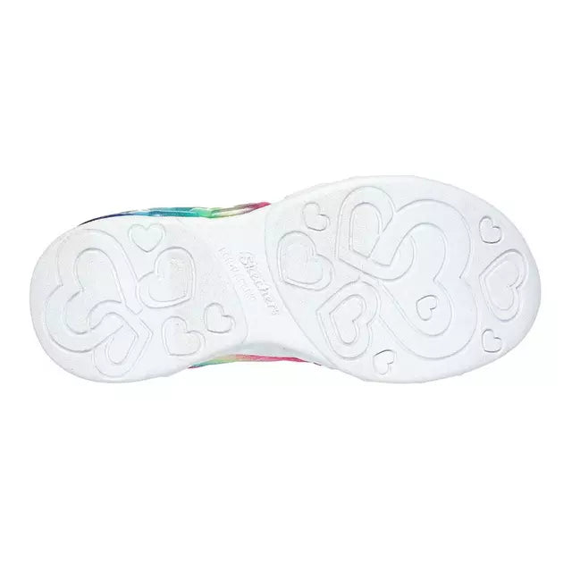 Zapatillas Infantiles Skechers Slip-ins Heart Lights Infinite con Luces Rosado/Multicolor