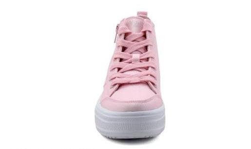 Zapatillas Infantiles Skechers Hyperlift Caña Alta Rosado Claro