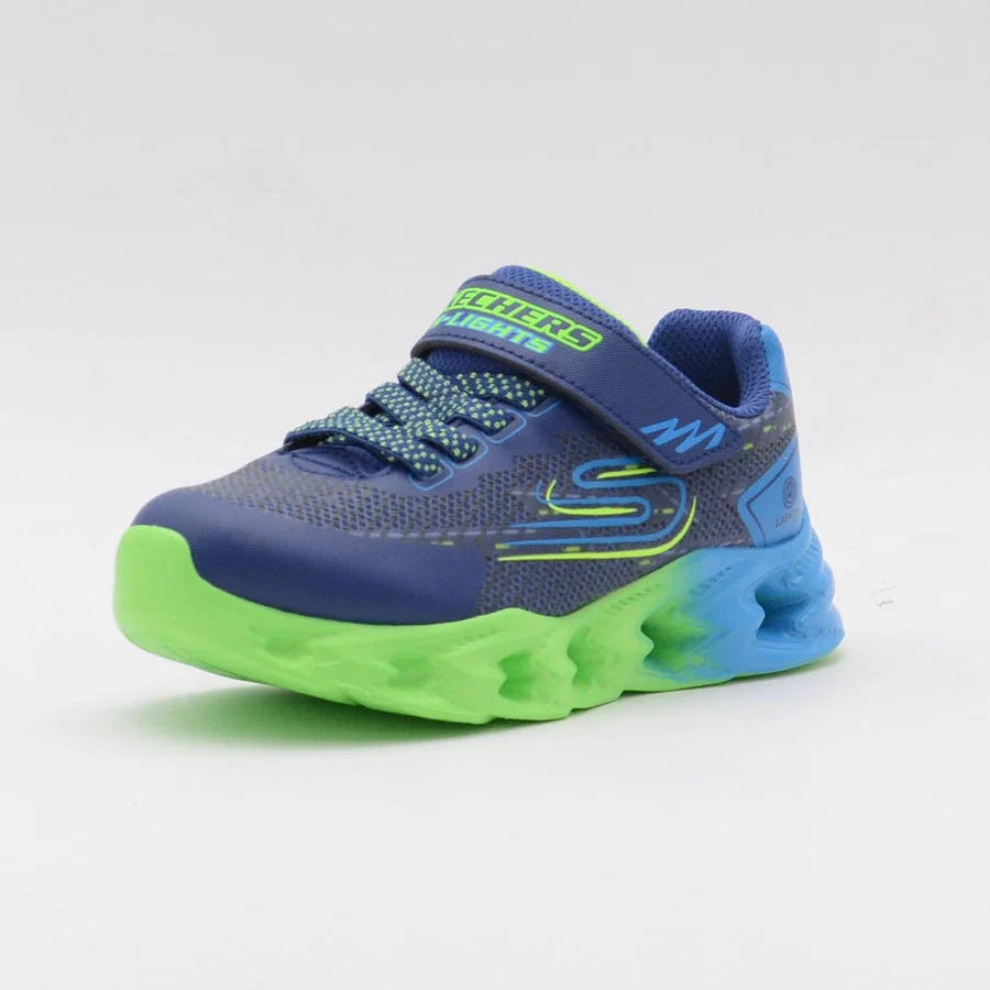 Zapatillas Infantiles Skechers S-Lights Vortex 2.0 Quantroid con Luces Azul