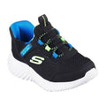 Zapatillas Infantiles Skechers Slip-ins Bounder Brisk-Burst Negro/Azul/Lima
