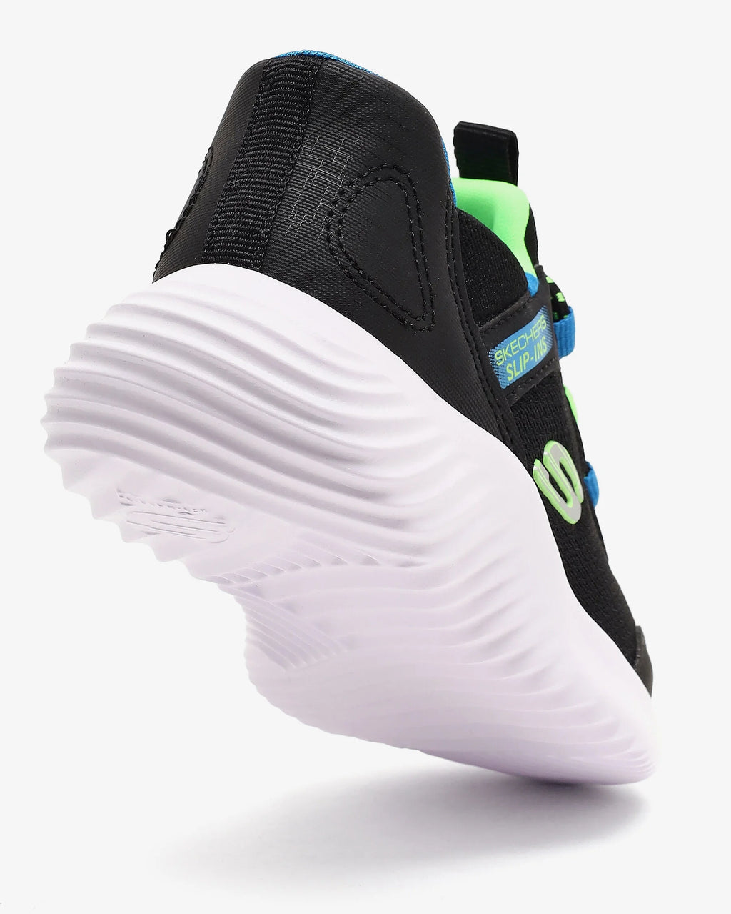 Zapatillas Infantiles Skechers Slip-ins Bounder Brisk-Burst Negro/Azul/Lima